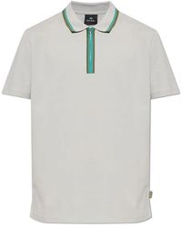 Paul Smith - Quarter Zip Poloshirt - Lyst