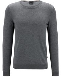 BOSS - Round-Neck Knitwear - Lyst