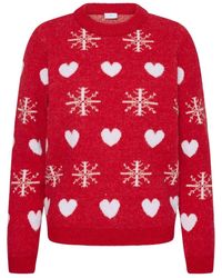 Kaffe - Strickpullover Mit Rundhalsausschnitt - Lyst