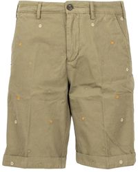 40weft - Korte Broeken ,Groen ,Chino Bermuda Ricamato - Lyst