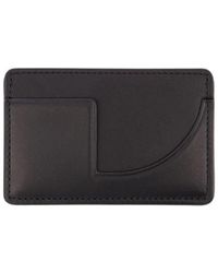 Patou - Accessoires ,Zwart ,Leer Zwarte Leren Kaarthouder - Lyst