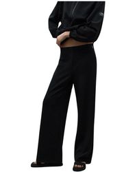 Ecoalf - Broeken ,Zwart ,Polyester Zwarte Broek 319 - Lyst