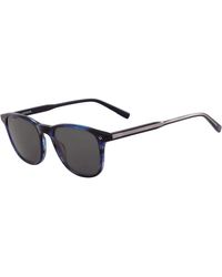 Lacoste - Stilvolle sonnenbrille in blau und grau - Lyst