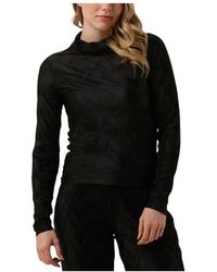 Another Label - Tops ,Zwart ,Katoen Charlot Long Sleeve Top - Lyst
