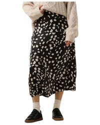 Object - Zwarte Midi Rok Voor Vrouwen - Lyst