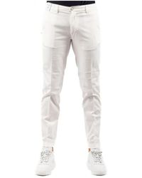 Re-hash - Broeken ,Wit ,Leer Pantalone - Lyst