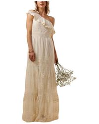 Y.A.S - Y.A. ,Kleedjes ,Wit ,Elegante Midi Jurk Bruidscollectie - Lyst