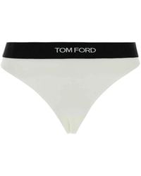 Tom Ford - Ondergoed ,Wit ,Modal Signature Thong - Lyst