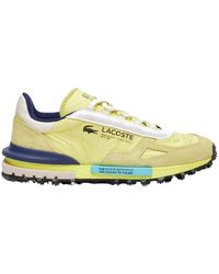 Lacoste - Elite Active Textile LT Grn & Nvy Sneakers - Lyst