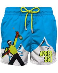 Mc2 Saint Barth - Apres Ski Champ Placed Print Shorts - Lyst