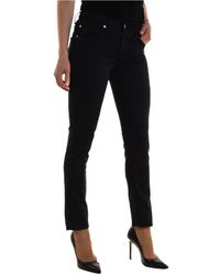 Liu Jo - Logo button jeans hose regular hem - Lyst