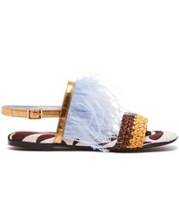 La DoubleJ - Schoenen ,Veelkleurig ,Fireworks Burst Sandalen - Lyst