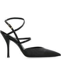 Stuart Weitzman - Glänzende leder spitze zehen pumps - Lyst