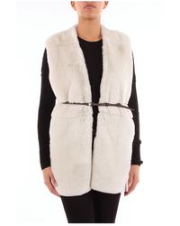 Peserico Vest Women Ivory - Naturel
