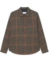 Les Deux - Overhemden ,Veelkleurig ,Houndstooth Overshirt - Lyst