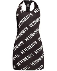 Vetements Sleeveless Dress - Zwart