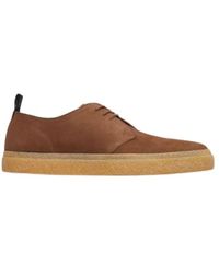Fred Perry - Linden suede creepers con motivo scozzese - Lyst