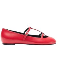 SCAROSSO - Linda I Red Ballerinas - Lyst