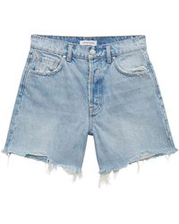 Anine Bing Denim Shorts - - Dames - Blauw