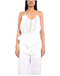 MSGM - Lace Camisole Top - Lyst