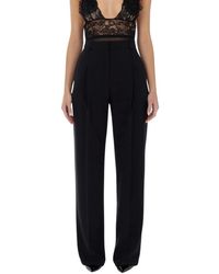 Elisabetta Franchi - Wide Trousers - Lyst