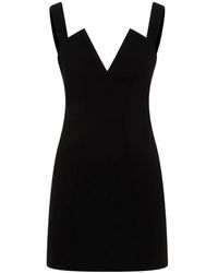 Givenchy - Vestido de cuello de V - Lyst