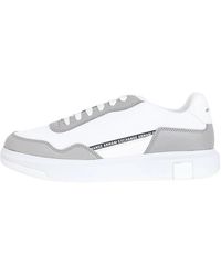 Armani Exchange - Weiße und graue sneakers - Lyst