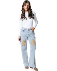 Colourful Rebel - Weite Bein Denim Hose - Lyst
