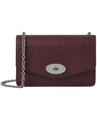 Mulberry - Tassen ,Bruin ,Leer Zwart Kersen Kleine Darley Schoudertas - Lyst