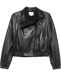 Vince - Jassen ,Zwart ,Leather Jassen - Lyst