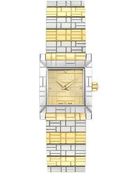 Versace - Two-Tone Edelstahl Uhr - Lyst