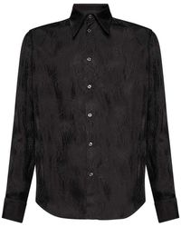 John Richmond - Klassieke Overhemd Met Gestructureerd Effect - Lyst