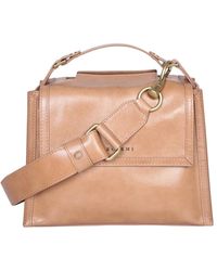Orciani - Leder schultertasche mit top-griff - Lyst