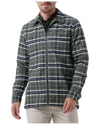 Dstrezzed - Overhemden ,Veelkleurig ,Katoen Zipped Overshirt Fancy Tartan - Lyst