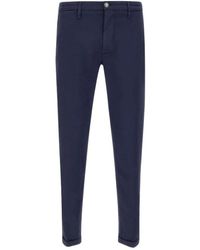 Re-hash - Broeken ,Blauw ,Katoen Katoenen Broek - Lyst