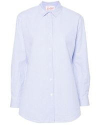 Mc2 Saint Barth - Camisa a rayas de algodón - Lyst