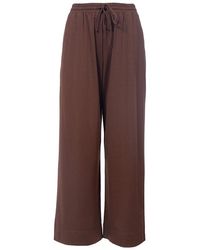 Weekend by Maxmara - Broeken ,Bruin ,Wide Broeken - Lyst