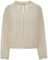 Brunello Cucinelli - V-Neck Knitwear - Lyst
