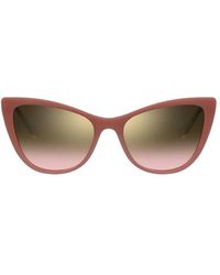 Love Moschino - Cateye sonnenbrille mit ziegelacetat und verlaufsgläsern - Lyst