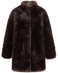 Urbancode - Jassen ,Bruin ,Nepbont Nepbont & Shearling Jas - Lyst