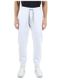 Emporio Armani - Pantaloni sportivi essential in double jersey di misto cotone - Lyst