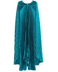 L'idée - Plissierte Cape-Kleid Asymmetrischer Saum - Lyst