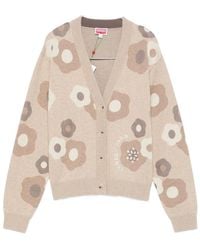 KENZO - Neutrals Knitwear - Lyst