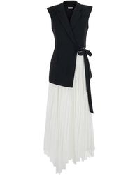 Jonathan Simkhai - Kleedjes ,Veelkleurig ,Leer Helena Combo Blazer Jurk - Lyst