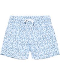 Fedeli - Polyester badehose mit elastischem gürtel - Lyst