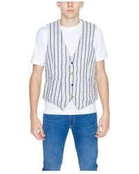 Gianni Lupo - Katoenen Suit Vest - Lyst