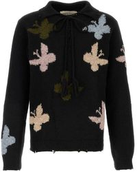 BAZISZT - Truien & Vesten ,Zwart ,Wol Bowrain Sweater - Lyst