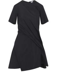 Loewe - Silk Blend Twisted Mini Dress - Lyst