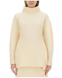 Jil Sander - Truien & Vesten ,Wol Wollen Coltrui Regular Fit Italië - Lyst