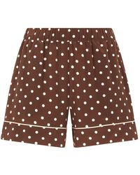 P.A.R.O.S.H. - Polka Dot Trim Shorts - Lyst